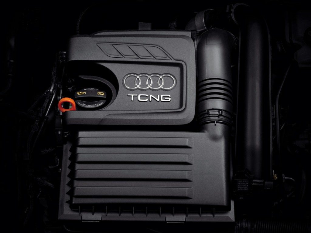 Audi A3 TCNG niebieski silnik 1.4 TFSI system wtryskowy