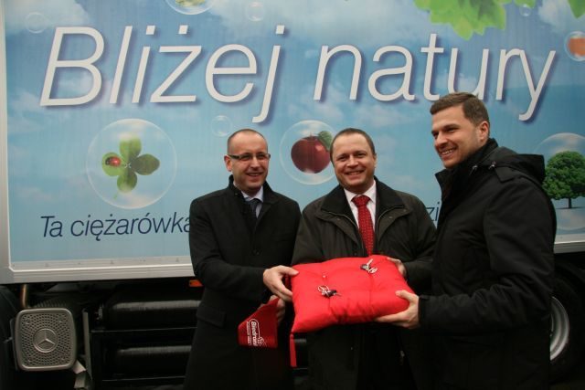 Mercedes Econic NGT CNG Biedronka, ceremonia wręczenia kluczy