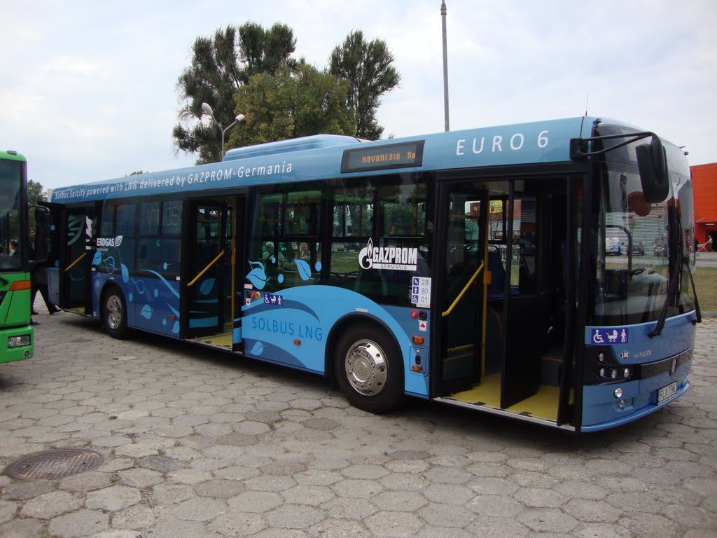 Autobus Solbus zasilany skroplonym gazem LNG