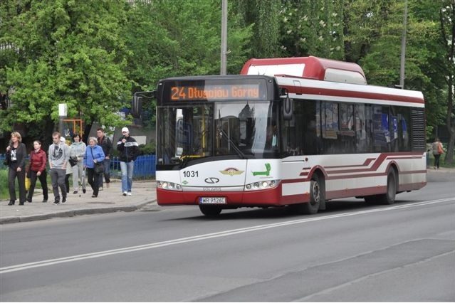 Autobus miejski Solaris Urbino zasilany sprężonym gazem CNG w Radomiu