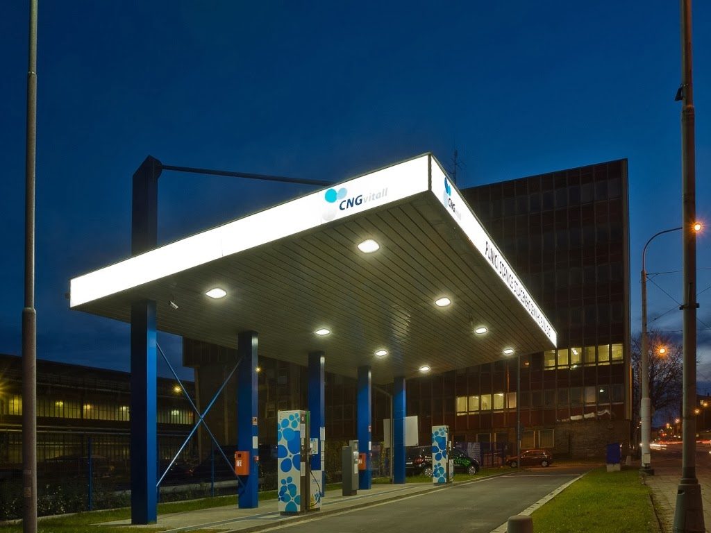 Stacja tankowania CNG Vitkovice w Ostrawie w Czechach