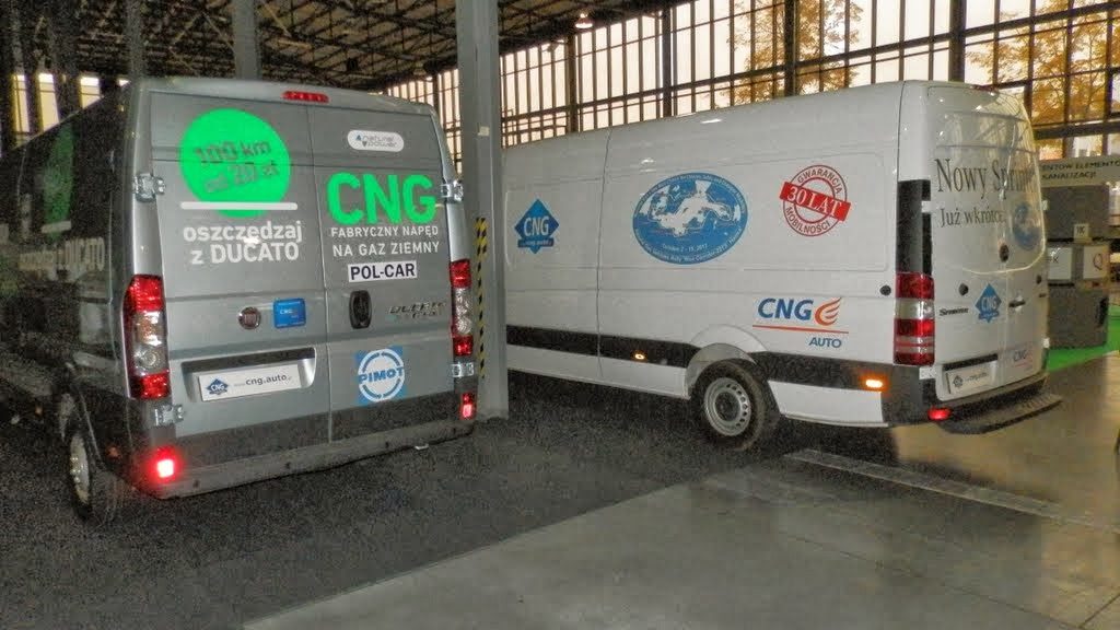 Bogata ekspozycja pojazdów użytkowych zasilanych gazem CNG