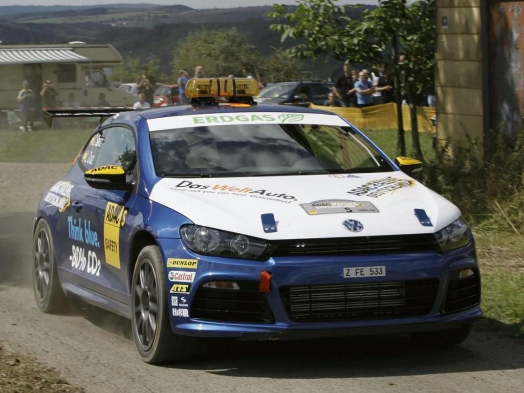 VW Scirocco zasilany sprężonym gazem ziemnym CNG podczas Rajdu Niemiec 2010