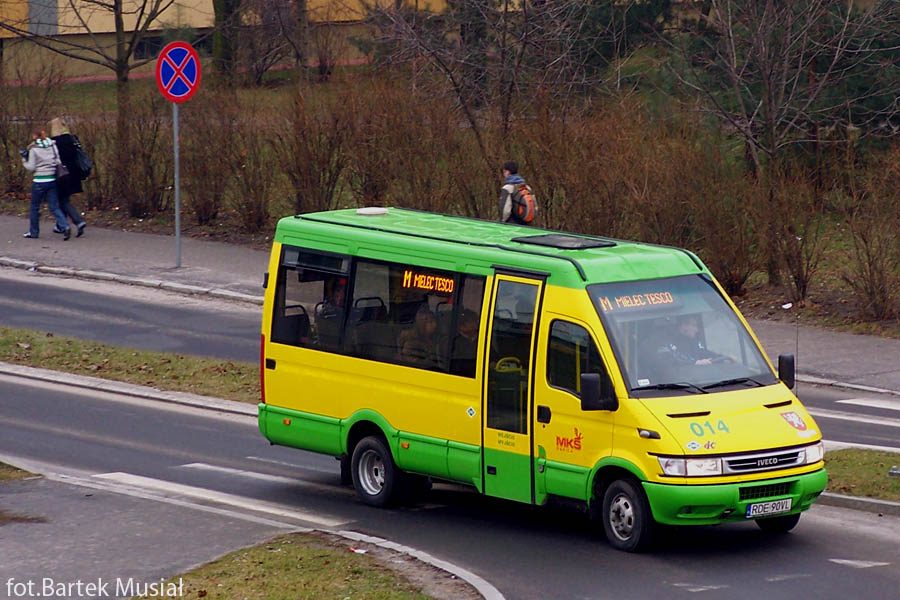 Iveco autobus CNG MKS Dębica, zielony z żółtym pasem