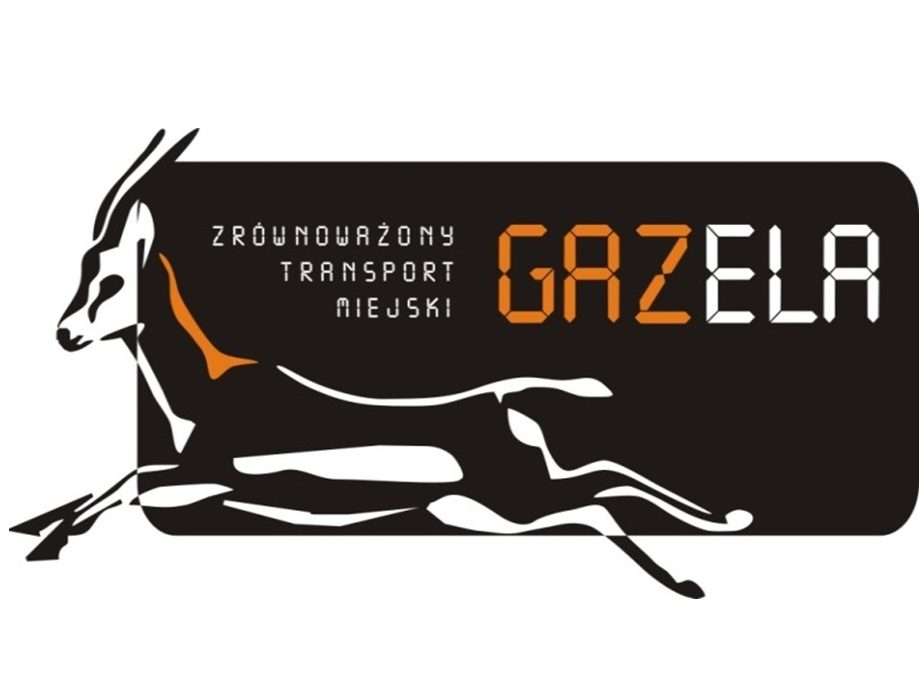 Logo Gazela - Zrównoważony Transport Miejski z gazelą