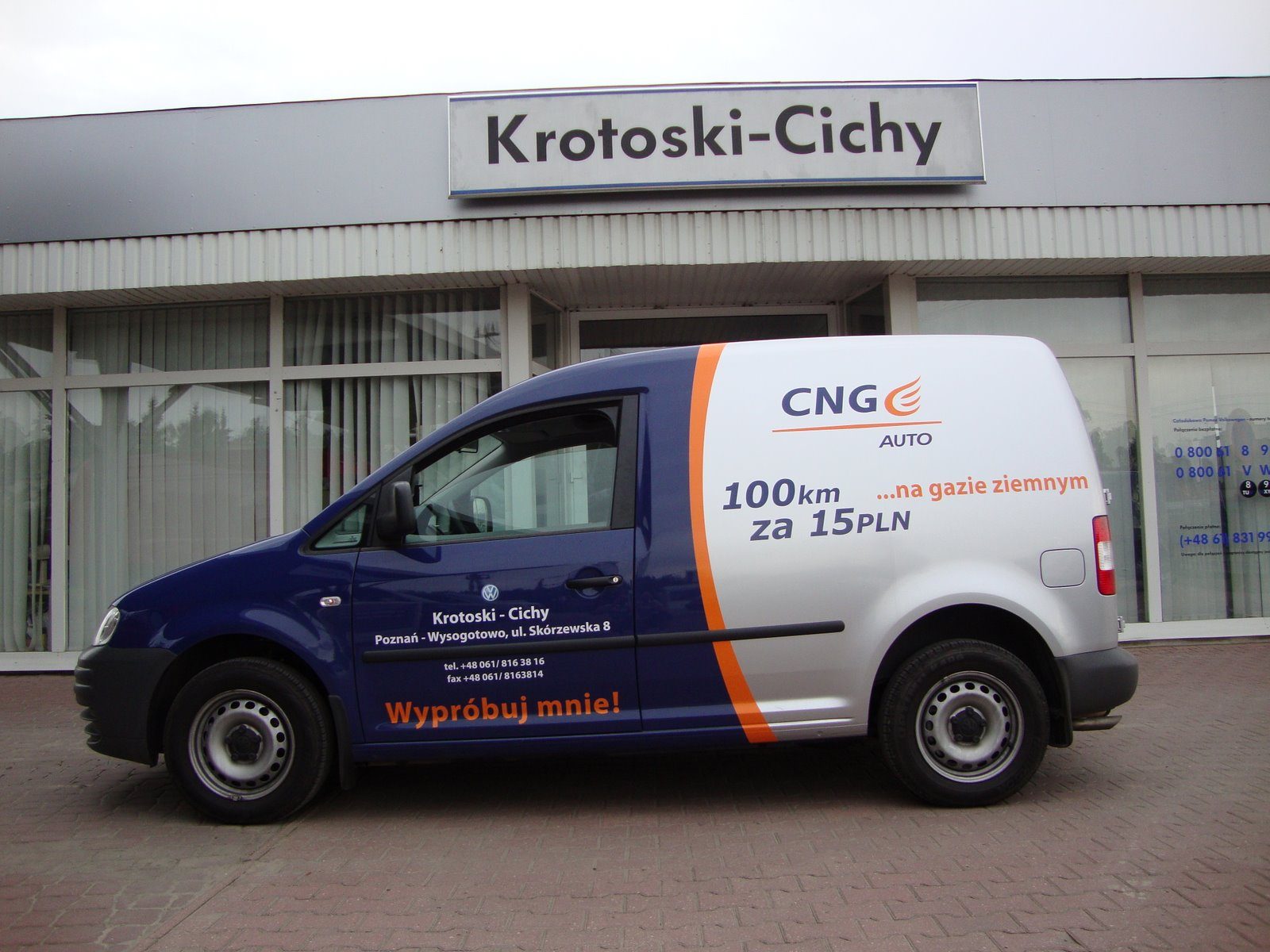 Volkswagen Caddy zasilany CNG