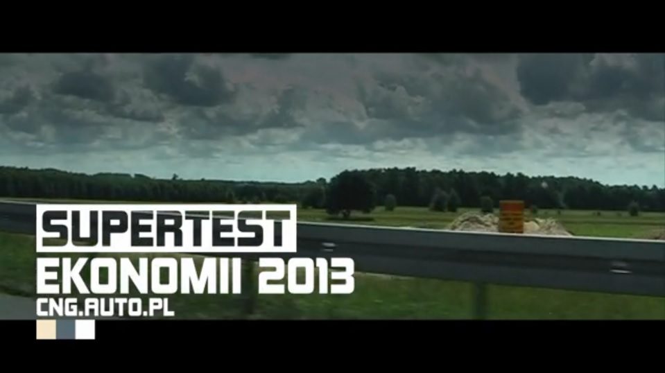 Okładka relacji filmowej ze zwycięstwa aut CNG w X Superteście Ekonomii
