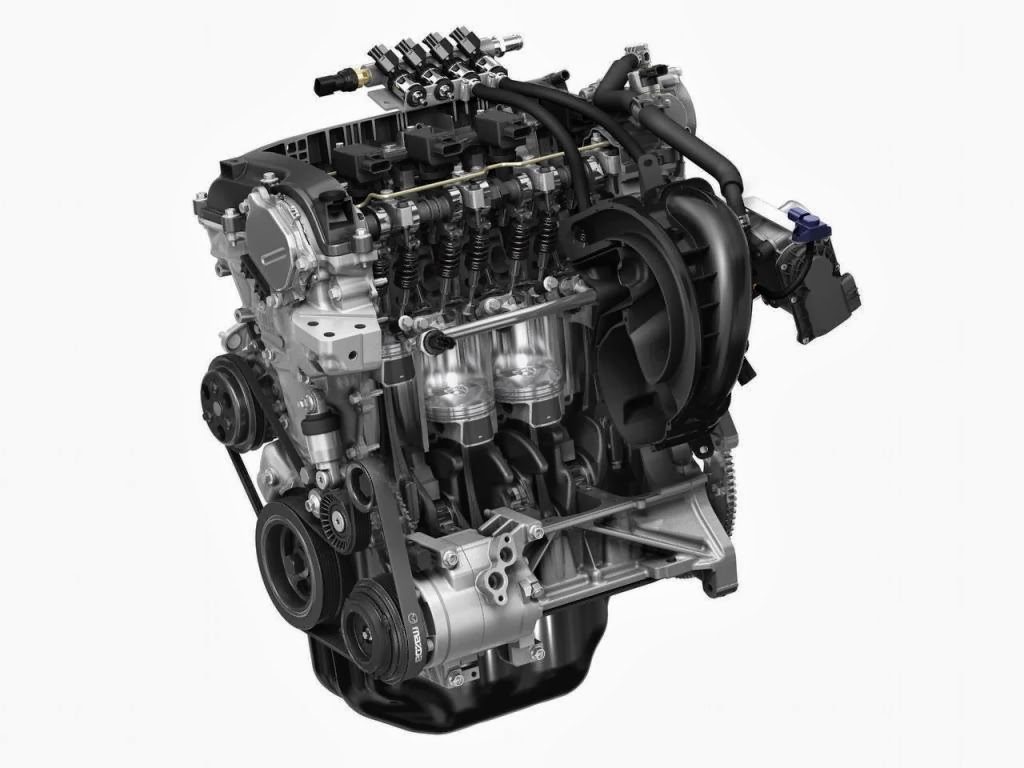 Mazda 3 Skyactiv CNG – widok z boku sportowego sedana napędzanego gazem