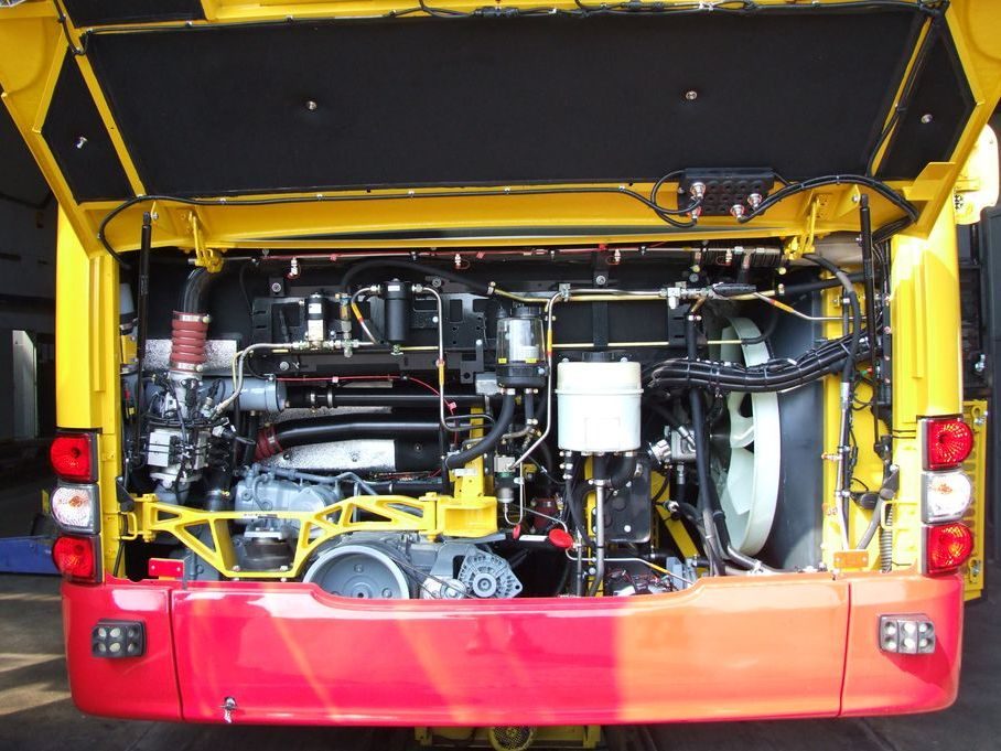 Silnik MAN E 2876 LUH04 zainstalowany w autobusie CNG MZK Zamość