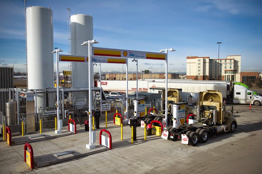 Stacja tankowania LNG firmy Shell w Kanadzie