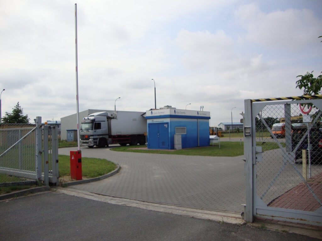 Stacja CNG w Poznaniu przed planowaną modernizacją infrastruktury