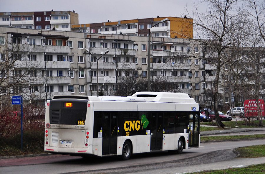 Autobus Tedom C12G zasilany CNG na testach w zajezdni PKM Katowice