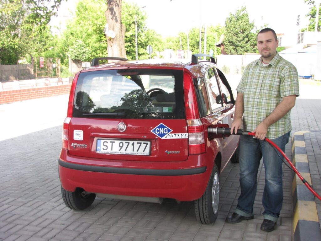Tankowanie Fiata Pandy 1.2 Natural Power gazem ziemnym