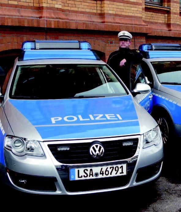 Radiowóz VW Passat EcoFuel zasilany gazem ziemnym CNG w Niemczech