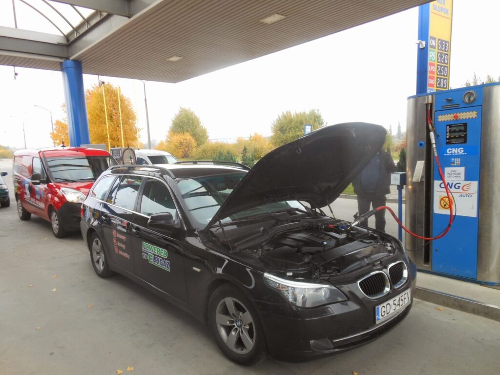 BMW 520d z instalacją Gazodiesel CNG na rajdzie Blue Corridor 2013 Hansa