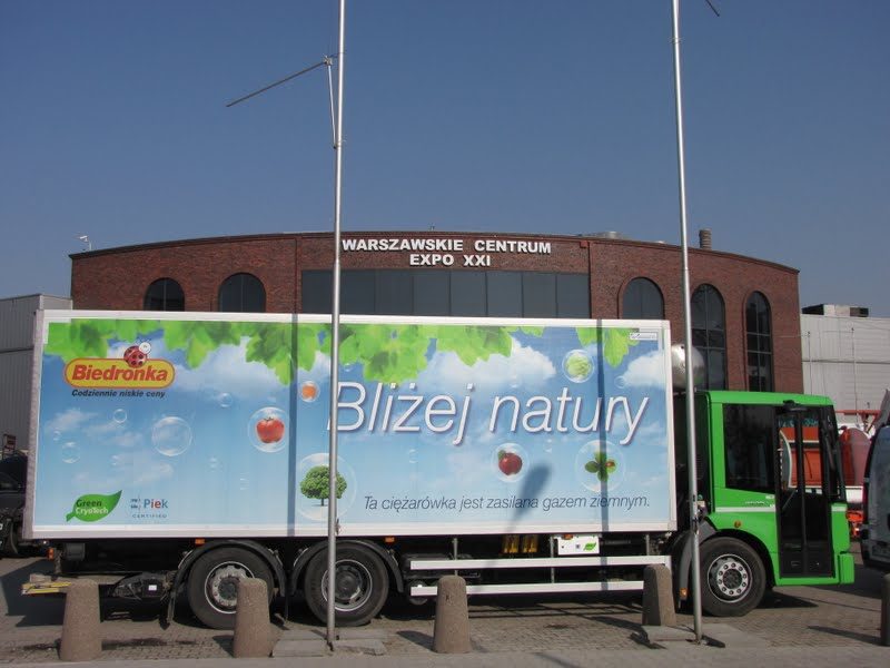 Ciężarówka Biedronki zainteresowana wdrażaniem technologii CNG