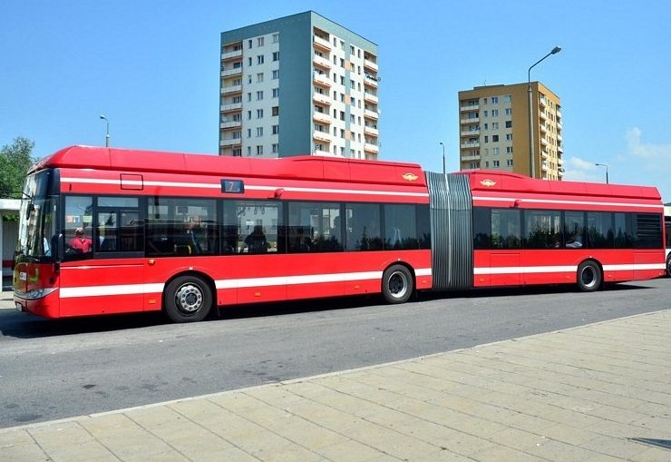 Wnętrze testowanego autobusu Solaris Urbino 18 CNG Radom