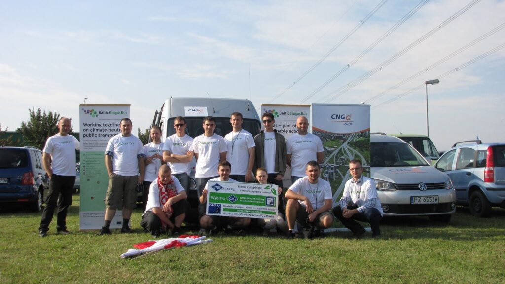 Polska grupa entuzjastów CNG podczas Erdgasfahrertag 2011 w Oschersleben