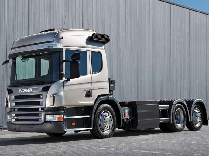 Scania P310 CNG ciężarówka na gaz ziemny dla transportu MPO