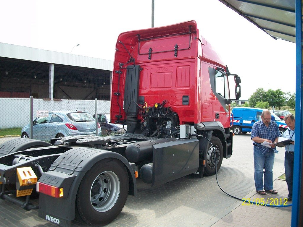 Tankowanie Iveco Stralis 330 Natural Power gazem ziemnym CNG