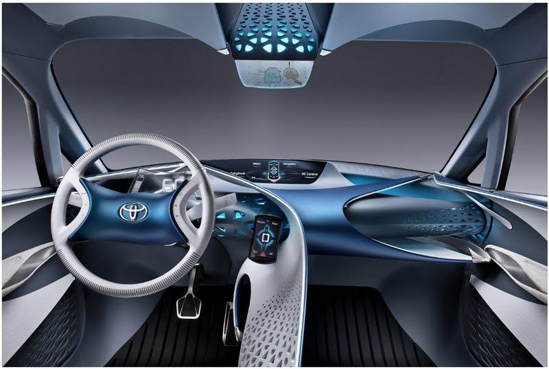 Toyota FT-Bh CNG-HV, wnętrze koncepcyjnego pojazdu hybrydowego