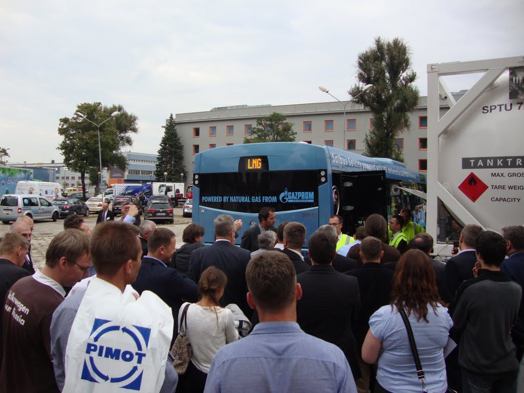 Autobus LNG tankowanie Blue Corridor 2012 Warszawa konferencja