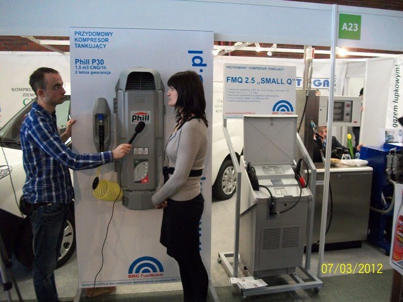 Prezentacja urządzenia Phill P30 do tankowania CNG, Strefa CNG na GasShow