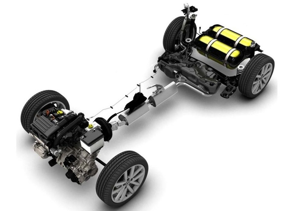 Volkswagen Golf VII CNG platforma BMQ zasilanie gazem