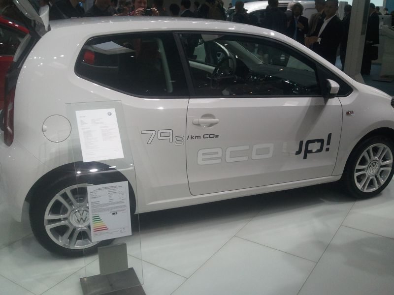 Volkswagen Up EcoFuel emitujący 79 gramów CO2 na kilometr