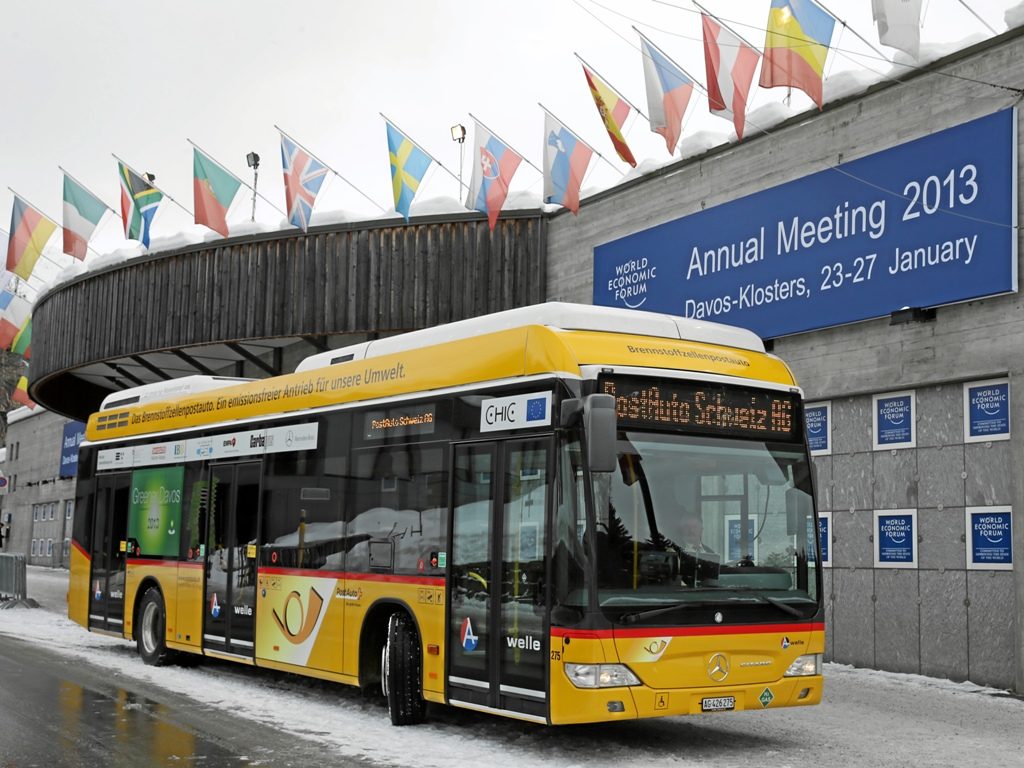 Mercedes Citaro FuelCell na wodór w Davos 2013